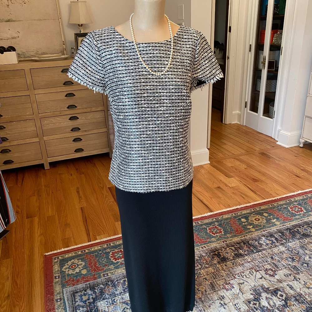 Talbots Tweed Blouse‎ - Size 8